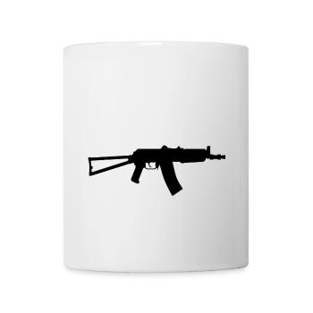 Russian Russian machine gun ak - Mug - white - Front