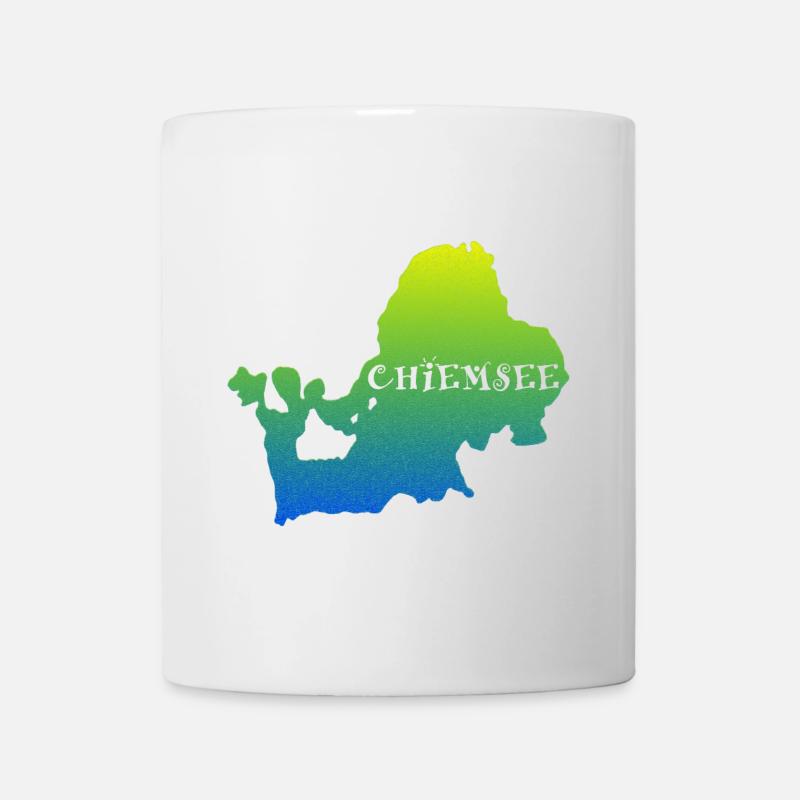 Silhouette du lac bavarois - Mug blanc - blanc