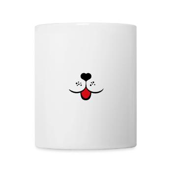 Dog Face Dogs Snout Tongue Heart Dog Nose - Mug - white - Front