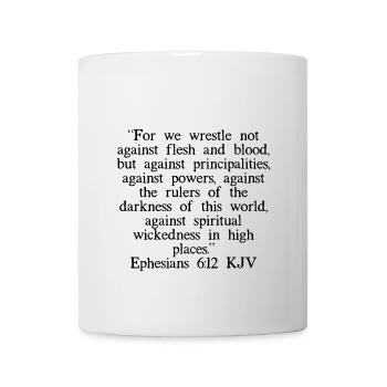 Ephesians 6:12 Chinois - Mug blanc - blanc - Devant