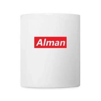 Rotes Rechteck Alman Stil - Tasse - Weiß - Vorne