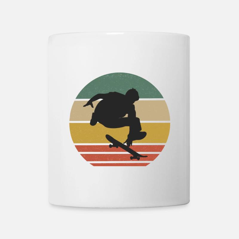 skateboard - Mug - white