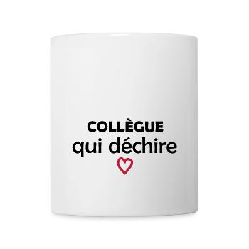 Collègue qui déchire - Mug blanc - blanc - Devant