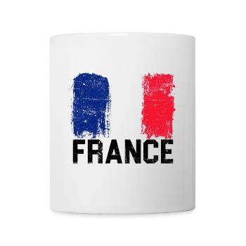 Brushstroke French Flag - Mug - white - Front