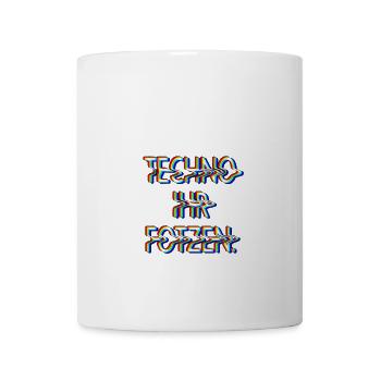 TECHNO - Tasse - Weiß - Vorne