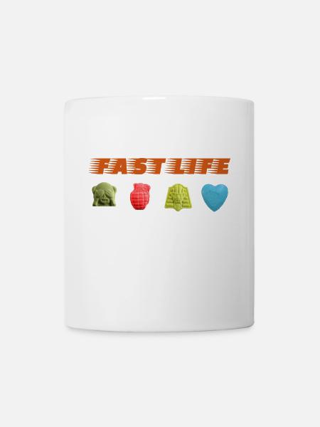 Fast Life - Ecstasy - Tasse - Weiß