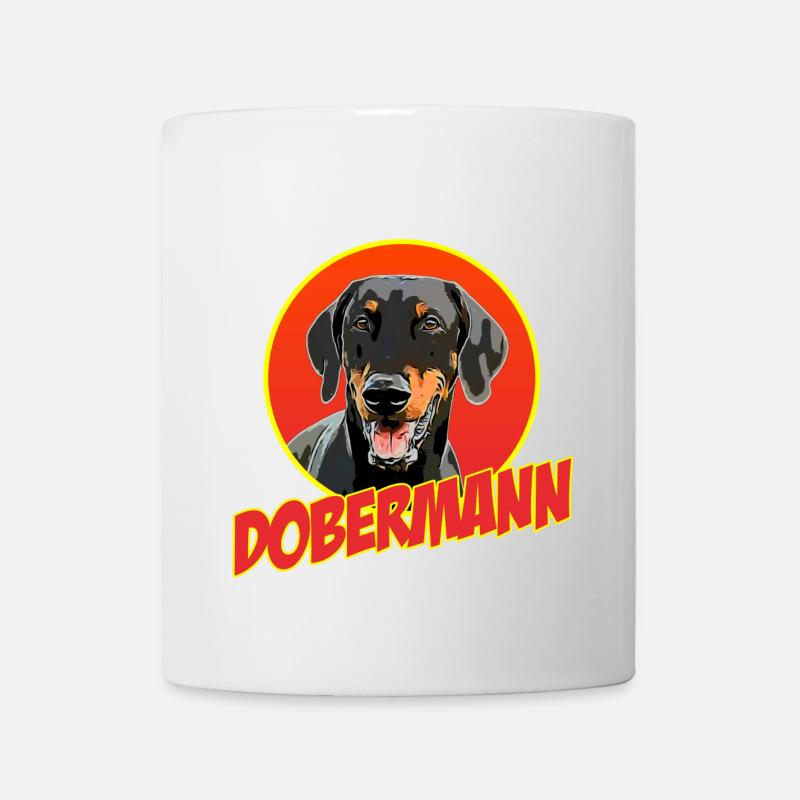 Doberman Pinscher - Mug blanc - blanc
