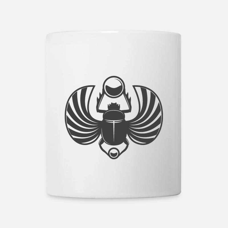 Scarabée de vie - Egypte antique - Mug blanc - blanc