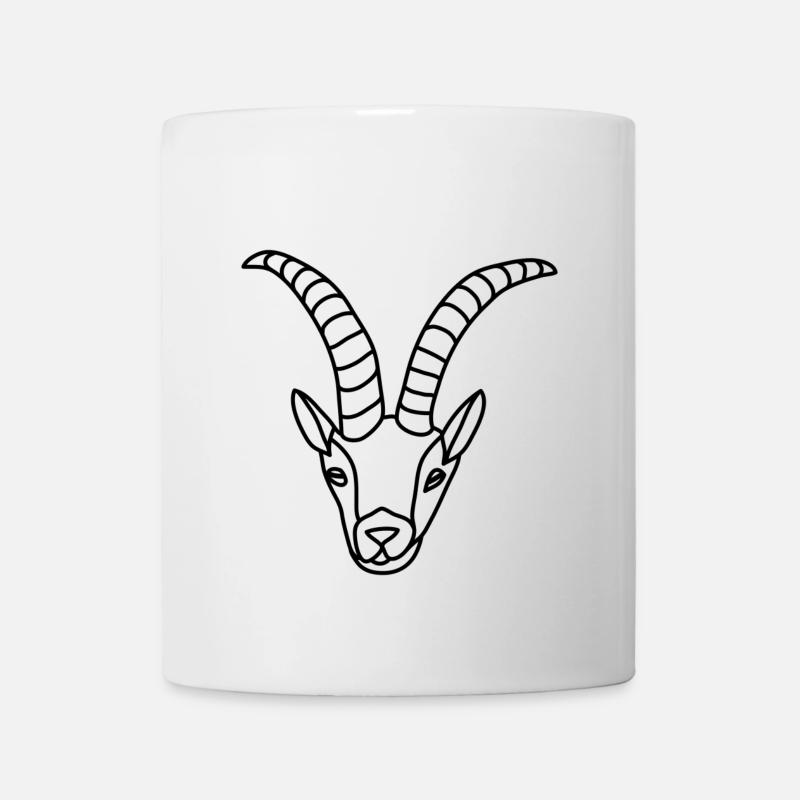 Steinbock - Sternzeichen Capricorn - Tasse - Weiß