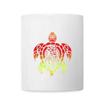 Samoan Turtle Polynesia Tribal Tattoo Gift - Mug - white - Front