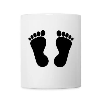 Fuß Füße Fußpflege Podologie Geschenk Geschenkidee - Tasse - Weiß - Vorne