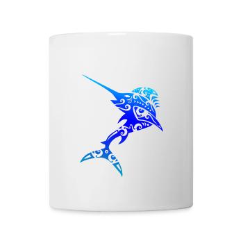 Maori Schwertfisch Polynesien Tribal Tattoo Gift - Tasse - Weiß - Vorne