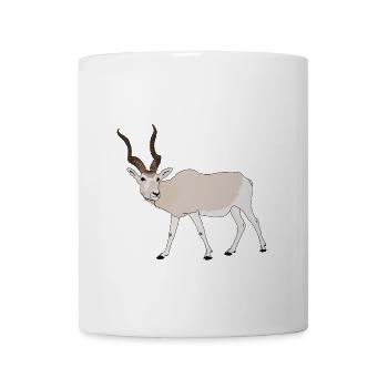 Gefährdete Arten addax Wüstenantilope - Tasse - Weiß - Vorne