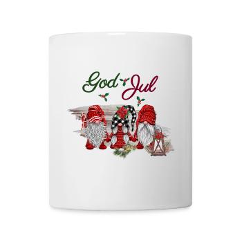 God jul Fröhliche Weihnachten Xmas Design - Tasse - Weiß - Vorne