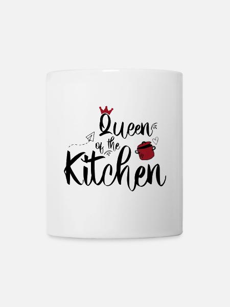 Reine de la cuisine - Mug blanc - blanc