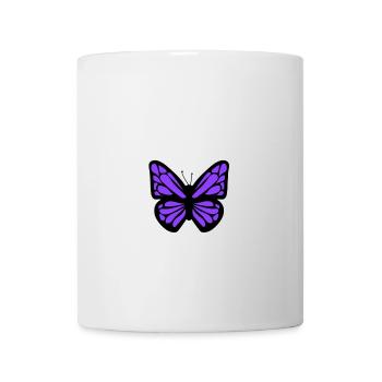 purple butterfly - Mug - white - Front