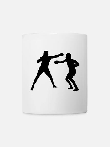 Entraînement de combat de boxe - Mug blanc - blanc