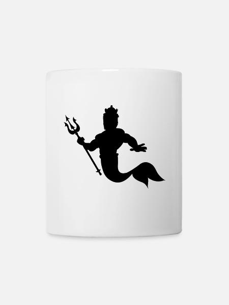 Triton King roi sous-marin Neptunes - Mug blanc - blanc