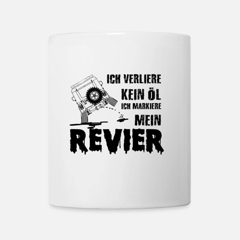Defender land.rover lustig Geschenk idee - Tasse - Weiß