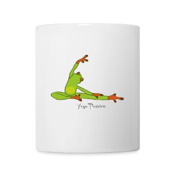 Frosch-Yoga Leidenschaft - Tasse - Weiß - Vorne