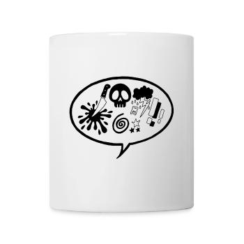 Bande dessinée (noir) - Mug blanc - blanc - Devant