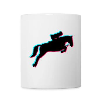 Pferde-Reiten - Tasse - Weiß - Vorne