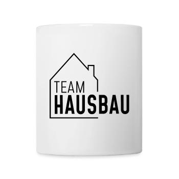 Haus - Team Hausbau - Tasse - Weiß - Vorne