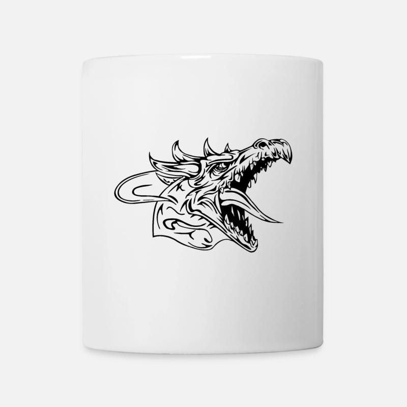 drache - Tasse - Weiß