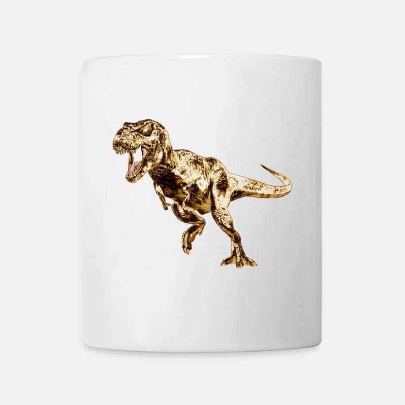 Imprimé de dinosaure préhistorique - Mug blanc - blanc