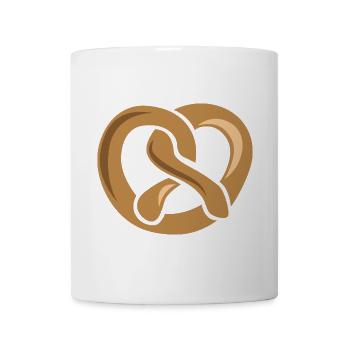 Pretzel Baker Food Bakery Illustration Graphic - Mug - white - Front