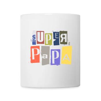 SUPER PAPA anonymous raven spy lettering - Mug - white - Front