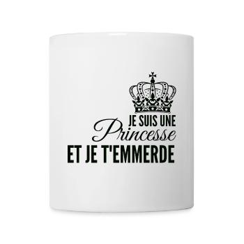 Princesse affirmée et rebelle - Mug blanc - blanc - Devant
