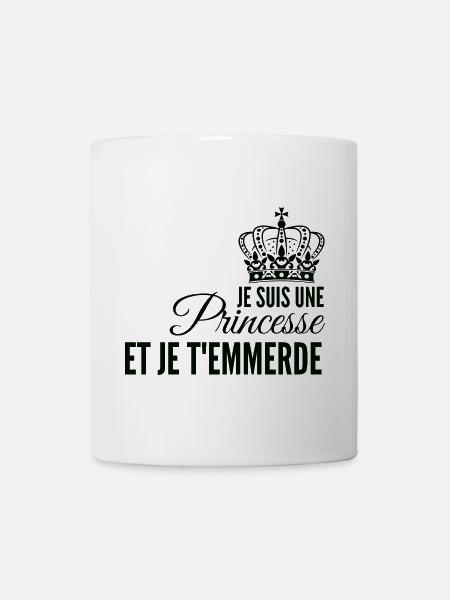 Princesse affirmée et rebelle - Mug blanc - blanc