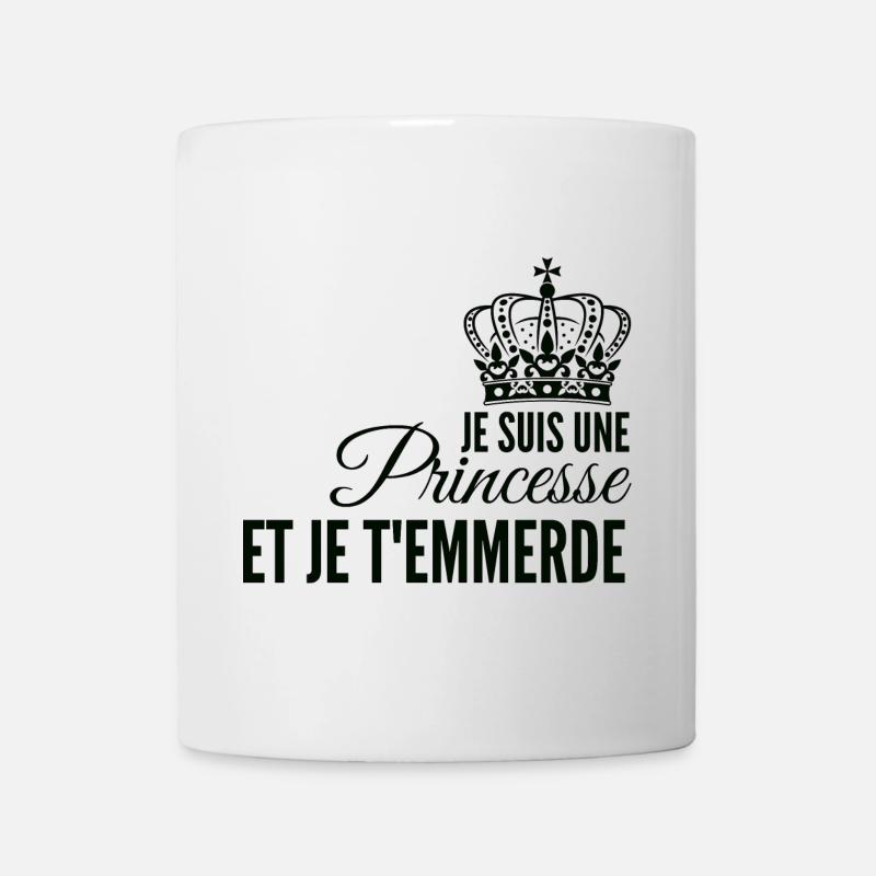 Princesse affirmée et rebelle - Mug blanc - blanc