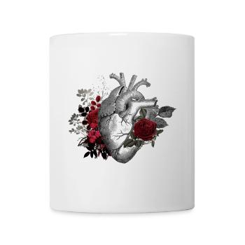 Vintage Retro With Heart Design - Mug - white - Front