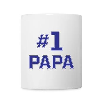 Numéro 1 papa #1 fêtes des pères - Mug blanc - blanc - Devant