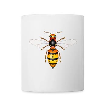 Drawing of a fascinating hornet - Mug - white - Front
