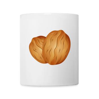 two beautiful luminous walnuts - Mug - white - Front