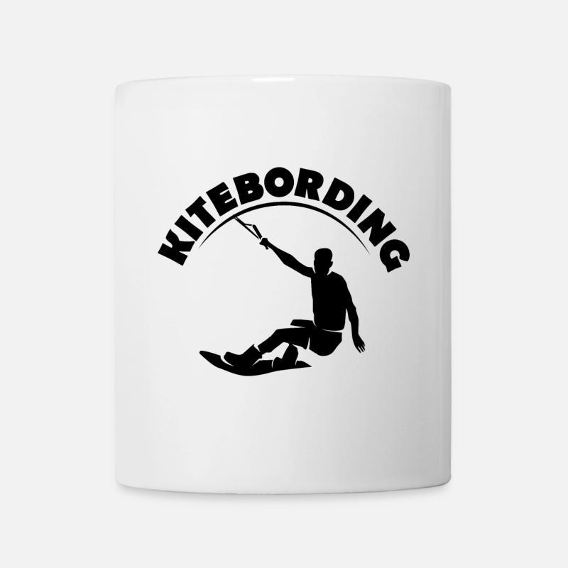 kiteboarding symbol logo team kite surfer surfen - Tasse - Weiß