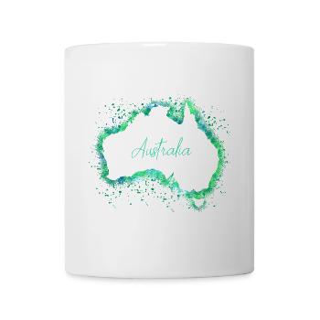Australien - Tasse - Weiß - Vorne