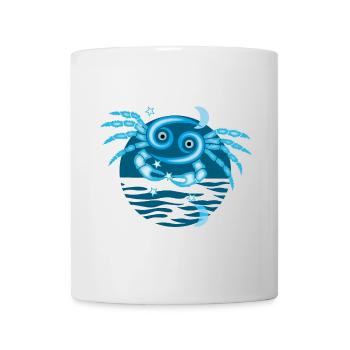Cancer zodiac Crab Symbol - Mug - white - Front