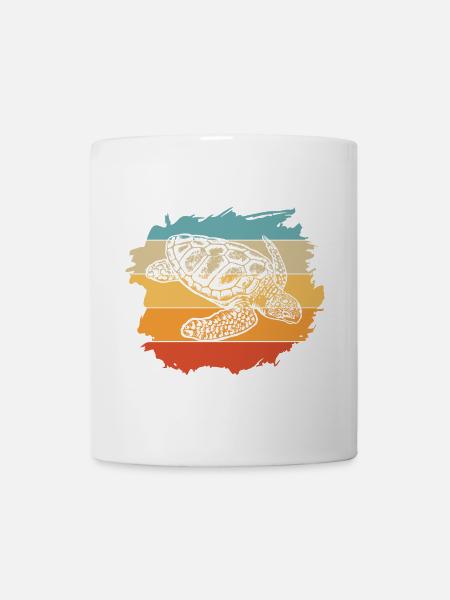 Schildkröte - Tasse - Weiß