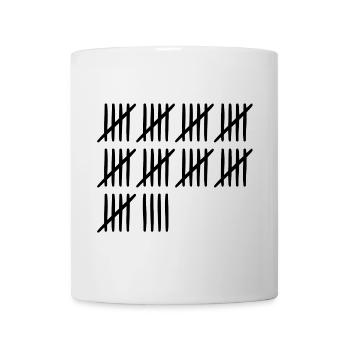 49 birthday tally sheet - 49 years old - Mug - white - Front