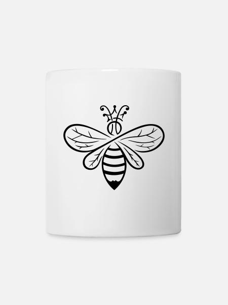 Biene Bienenkönigin Königin - Tasse - Weiß