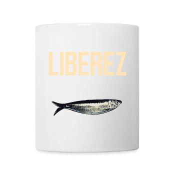 Liberez les sardines - Mug blanc - blanc - Devant