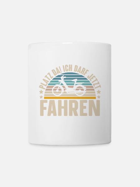 Mofa Führerschein Bestanden Geschenk - Tasse - Weiß