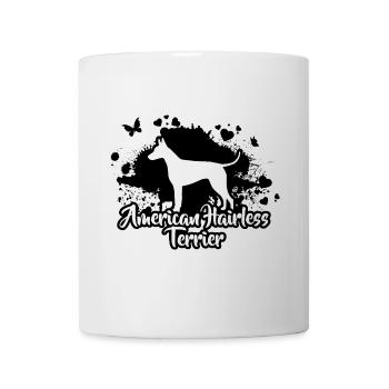 AMERICAN HAIRLESS TERRIER Chien Wilsigns - Mug blanc - blanc - Devant