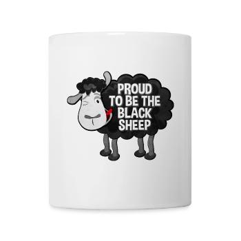 Fiers d’être les moutons noirs de Schaf Spruch - Mug blanc - blanc - Devant