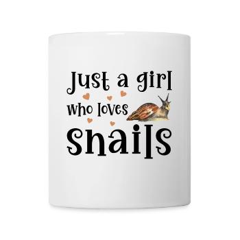 Schnecke Schnecken - Tasse - Weiß - Vorne