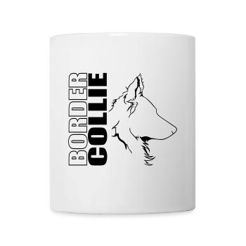 BORDER COLLIE Chiens Chiens Chien de troupeau Wilsigns - Mug blanc - blanc - Devant